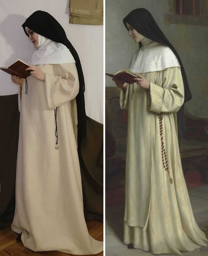 Woman Decides To Recreate One Classical Painting Per Day, Does An Awesome Job (30 Pics) Woman Decides To Recreate One Classical Painting Per Day, Does An Awesome Job (30 Pics)