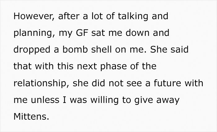 Man Gets An Ultimatum From His Vegan Girlfriend Who Demands He Give Away His Cat