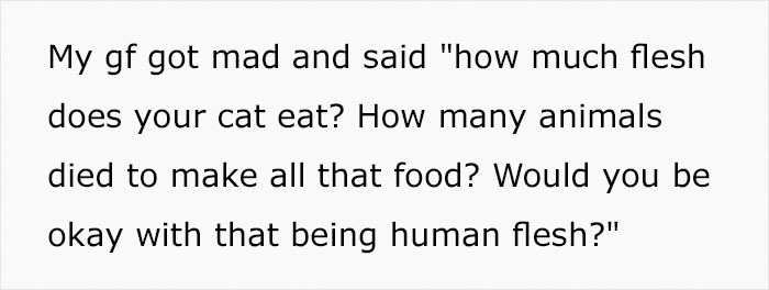 Man Gets An Ultimatum From His Vegan Girlfriend Who Demands He Give Away His Cat