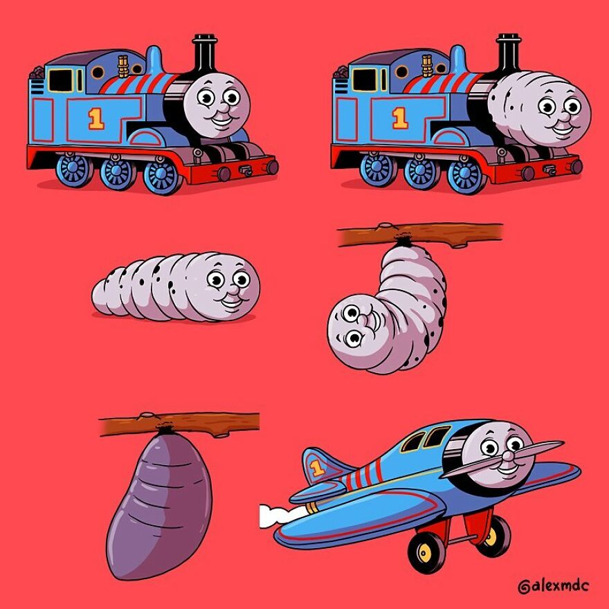 Artist ‘Uncovers’ The Disturbing Behind-The-Scenes Of Popular Characters (30 New Pics)