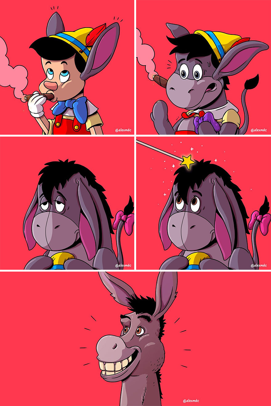 Artist &#8216;Uncovers&#8217; The Disturbing Behind-The-Scenes Of Popular Characters (30 New Pics)