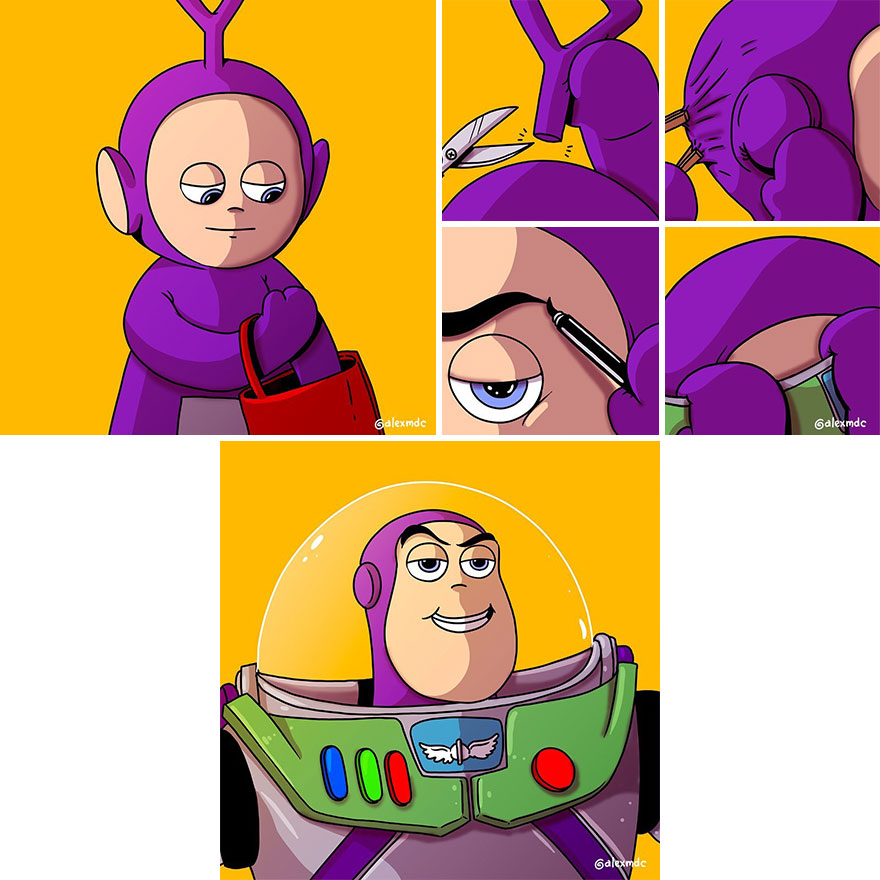 Artist &#8216;Uncovers&#8217; The Disturbing Behind-The-Scenes Of Popular Characters (30 New Pics)