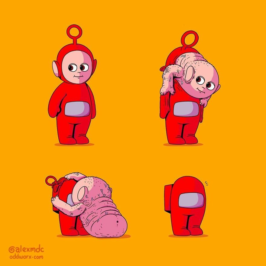 Artist &#8216;Uncovers&#8217; The Disturbing Behind-The-Scenes Of Popular Characters (30 New Pics)