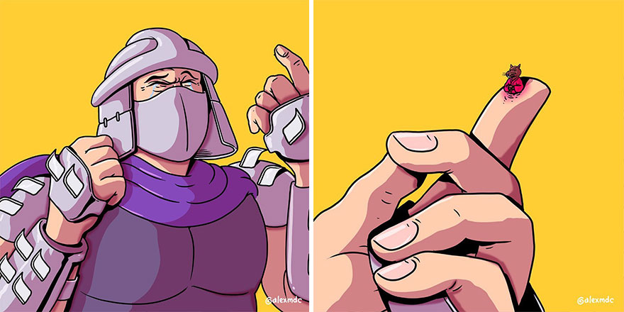 Artist ‘Uncovers’ The Disturbing Behind-The-Scenes Of Popular Characters (30 New Pics)