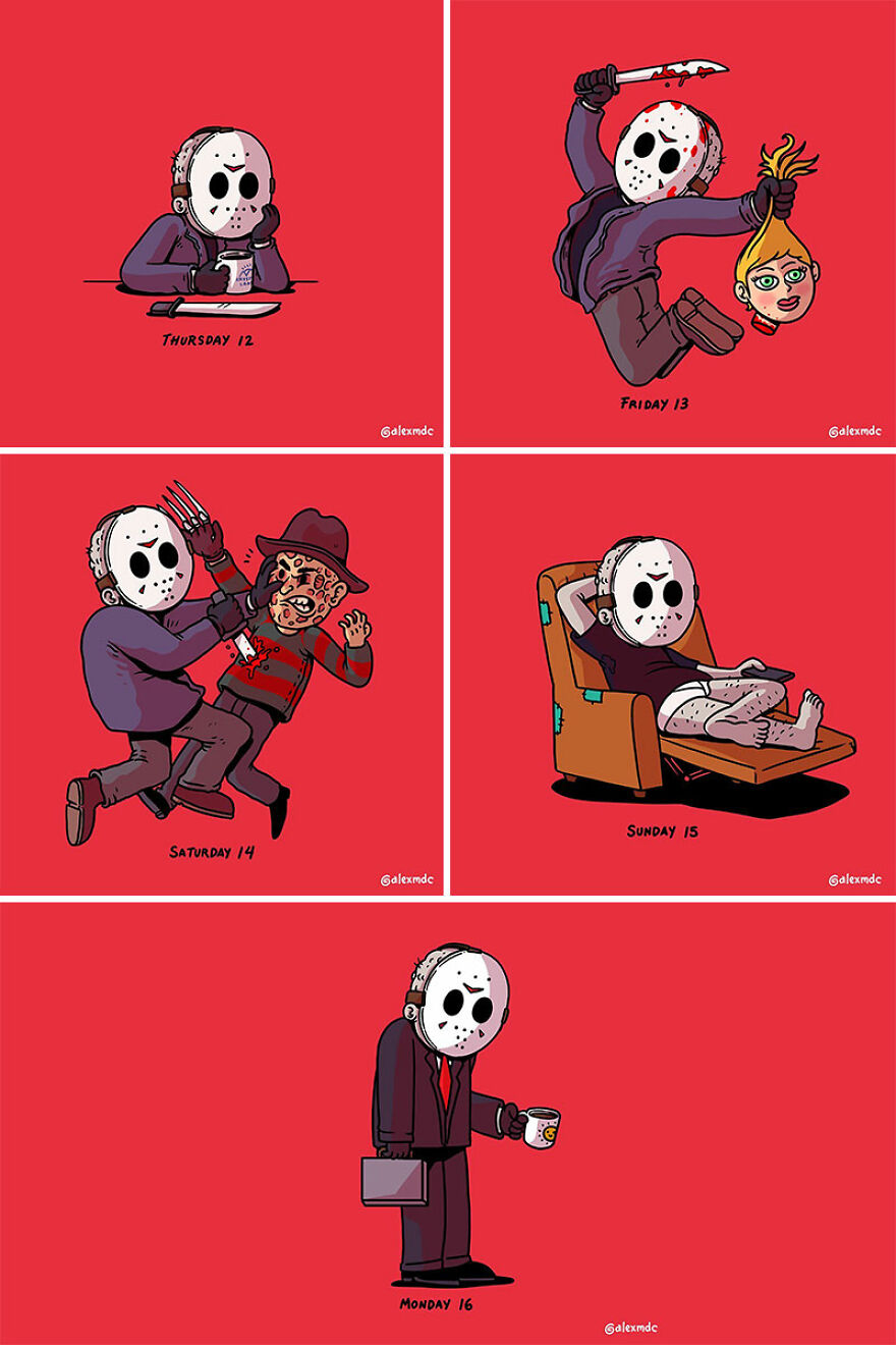 Artist ‘Uncovers’ The Disturbing Behind-The-Scenes Of Popular Characters (30 New Pics)