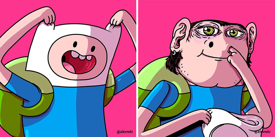 Artist &#8216;Uncovers&#8217; The Disturbing Behind-The-Scenes Of Popular Characters (30 New Pics)