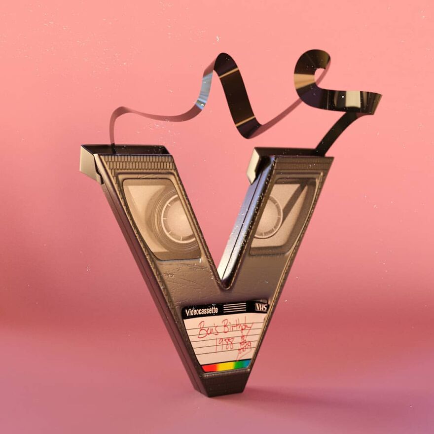 Ben Chelouche Created Two 3D Alphabets For 36 Days Of Type Challenge (53 Pics) Ben Chelouche Created Two 3D Alphabets For 36 Days Of Type Challenge (53 Pics)