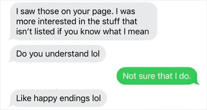 Guy Wanted A Happy Ending But Got A Sad Ending For Free In A Hilarious Chat That Went Viral Guy Wanted A Happy Ending But Got A Sad Ending For Free In A Hilarious Chat That Went Viral