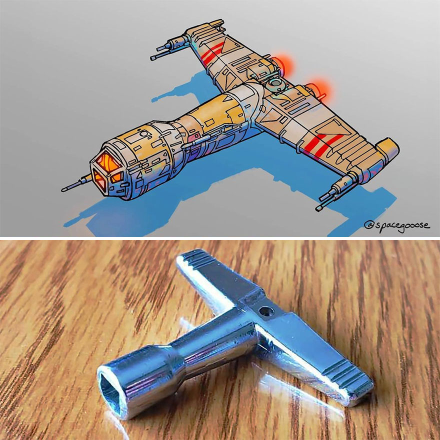 Artist Turns Everyday Things Into Spaceships, And The Result Is Out Of This World (23 New Pics) Artist Turns Everyday Things Into Spaceships, And The Result Is Out Of This World (23 New Pics)