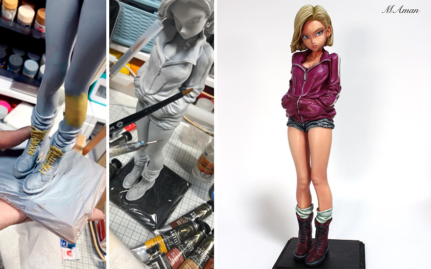 Artist Transforms Generic Anime Figurines And They Look Like They Escaped A Manga (43 Pics)