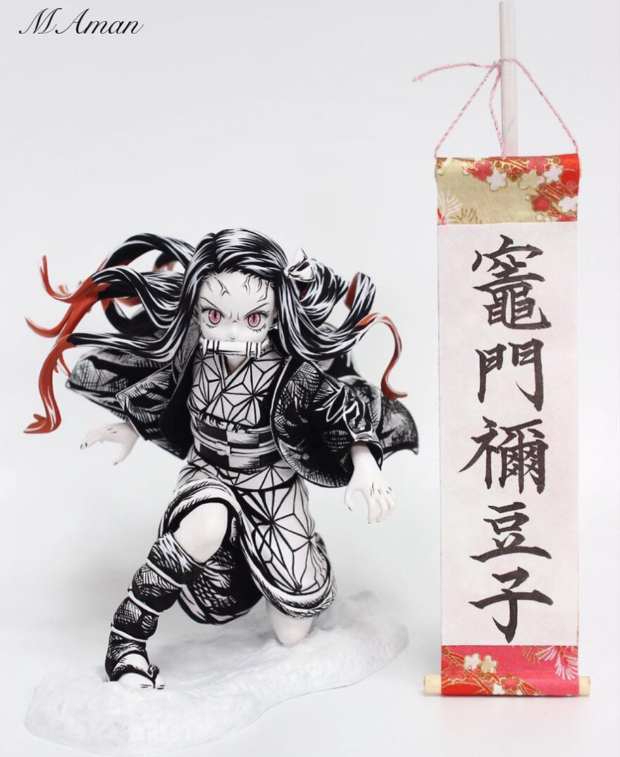 Artist Transforms Generic Anime Figurines And They Look Like They Escaped A Manga (43 Pics)