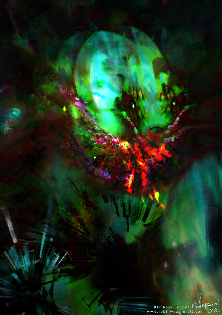 The Visitors: My Digital Psychedelic Paintings Of Aliens Based On Feelings And Interpretations Of Space News Articles The Visitors: My Digital Psychedelic Paintings Of Aliens Based On Feelings And Interpretations Of Space News Articles