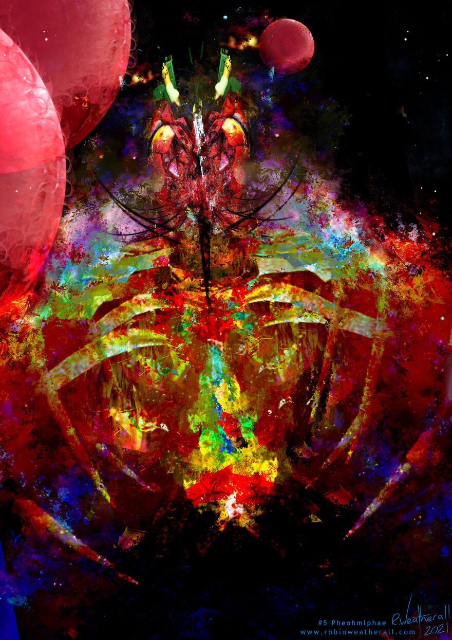 The Visitors: My Digital Psychedelic Paintings Of Aliens Based On Feelings And Interpretations Of Space News Articles The Visitors: My Digital Psychedelic Paintings Of Aliens Based On Feelings And Interpretations Of Space News Articles