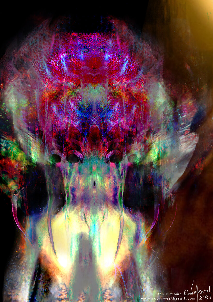 The Visitors: My Digital Psychedelic Paintings Of Aliens Based On Feelings And Interpretations Of Space News Articles The Visitors: My Digital Psychedelic Paintings Of Aliens Based On Feelings And Interpretations Of Space News Articles