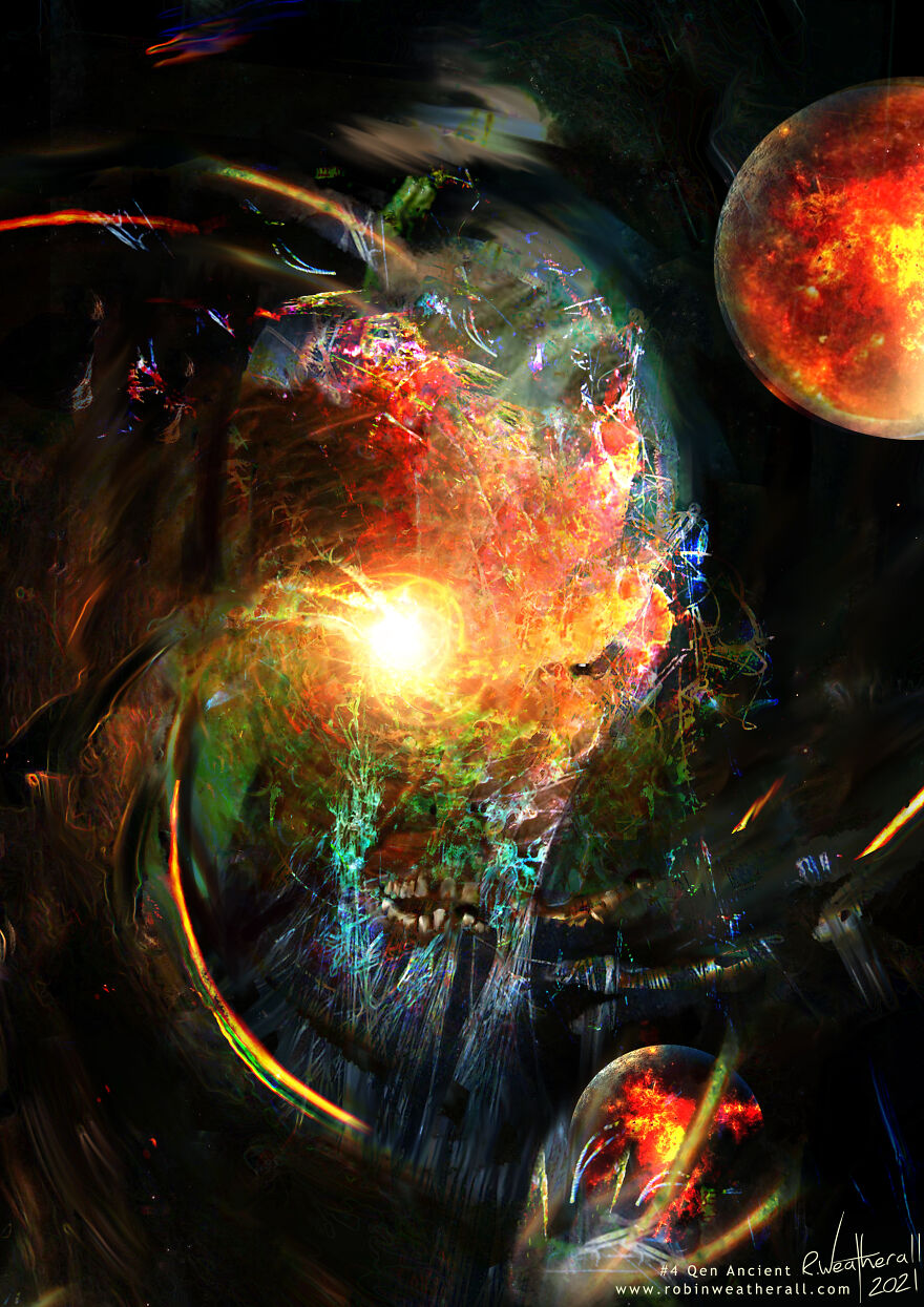 The Visitors: My Digital Psychedelic Paintings Of Aliens Based On Feelings And Interpretations Of Space News Articles The Visitors: My Digital Psychedelic Paintings Of Aliens Based On Feelings And Interpretations Of Space News Articles