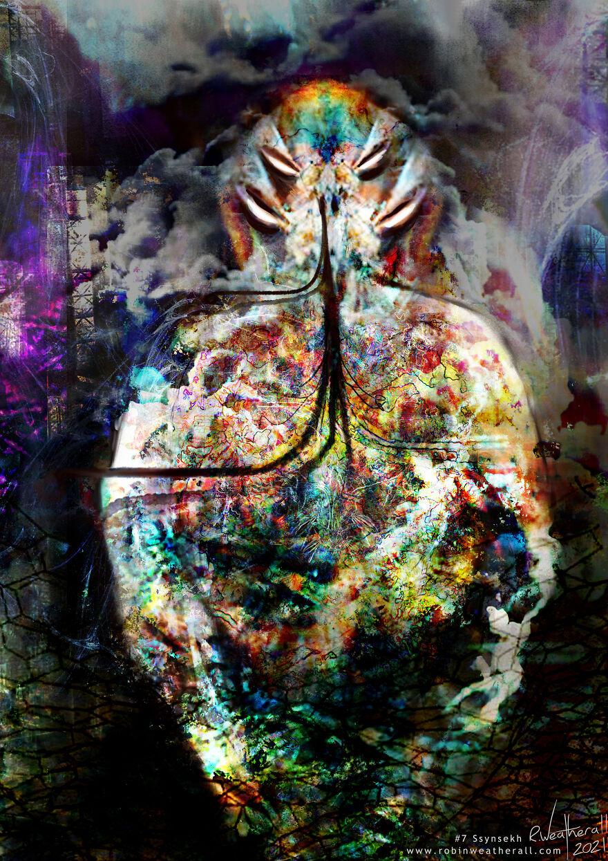 The Visitors: My Digital Psychedelic Paintings Of Aliens Based On Feelings And Interpretations Of Space News Articles The Visitors: My Digital Psychedelic Paintings Of Aliens Based On Feelings And Interpretations Of Space News Articles