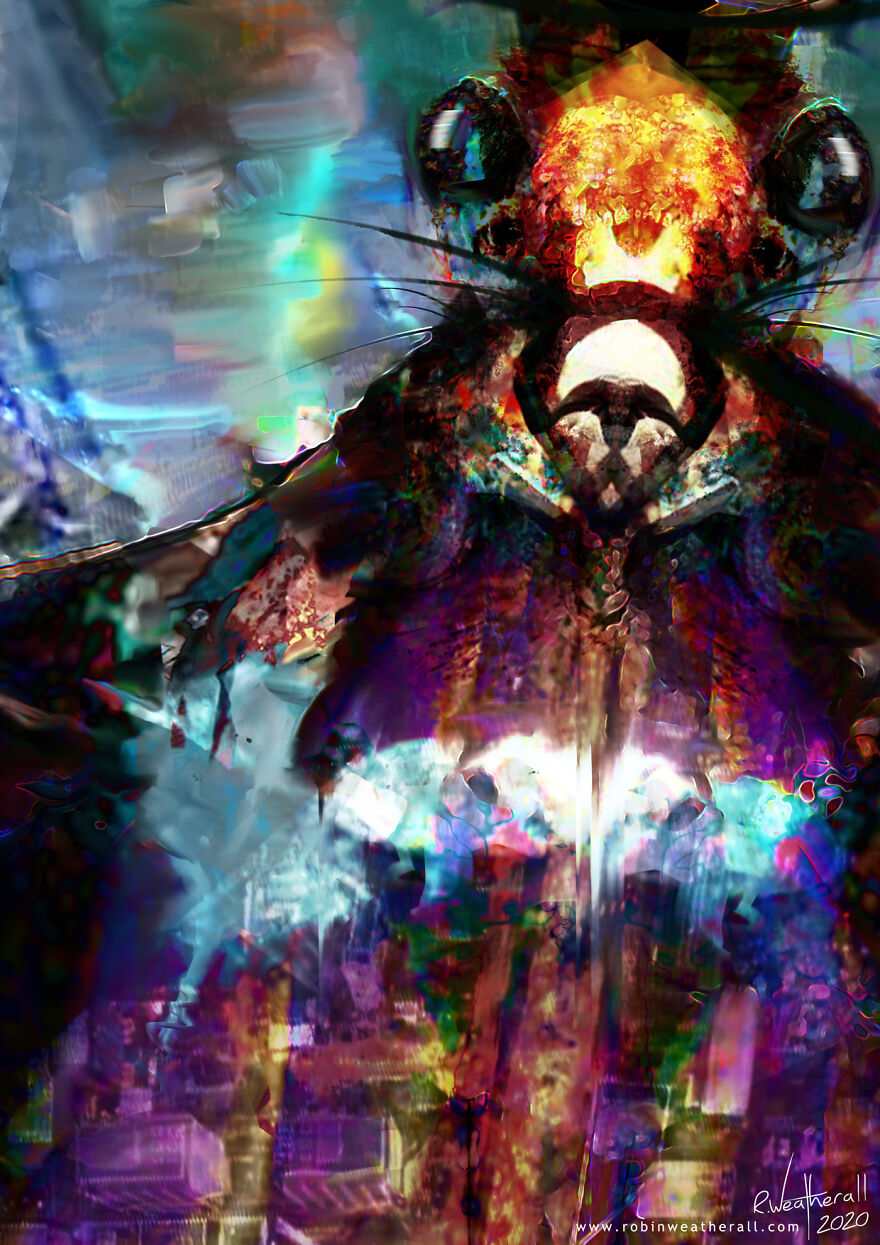 The Visitors: My Digital Psychedelic Paintings Of Aliens Based On Feelings And Interpretations Of Space News Articles The Visitors: My Digital Psychedelic Paintings Of Aliens Based On Feelings And Interpretations Of Space News Articles