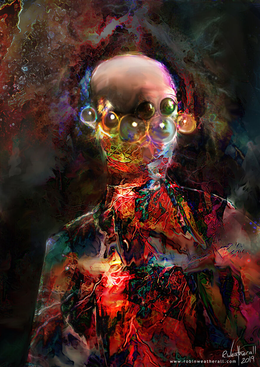 The Visitors: My Digital Psychedelic Paintings Of Aliens Based On Feelings And Interpretations Of Space News Articles The Visitors: My Digital Psychedelic Paintings Of Aliens Based On Feelings And Interpretations Of Space News Articles