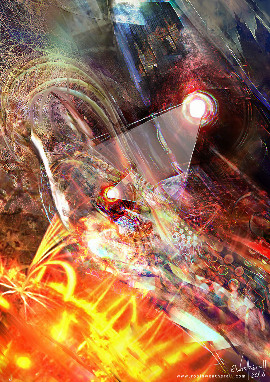 The Visitors: My Digital Psychedelic Paintings Of Aliens Based On Feelings And Interpretations Of Space News Articles The Visitors: My Digital Psychedelic Paintings Of Aliens Based On Feelings And Interpretations Of Space News Articles