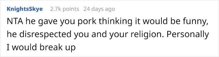 Progressive Muslim Gets Tricked Into Eating Pork On His Birthday, Wonders If He Should Move Out And Leave His BF Progressive Muslim Gets Tricked Into Eating Pork On His Birthday, Wonders If He Should Move Out And Leave His BF