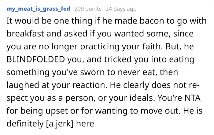 Progressive Muslim Gets Tricked Into Eating Pork On His Birthday, Wonders If He Should Move Out And Leave His BF Progressive Muslim Gets Tricked Into Eating Pork On His Birthday, Wonders If He Should Move Out And Leave His BF