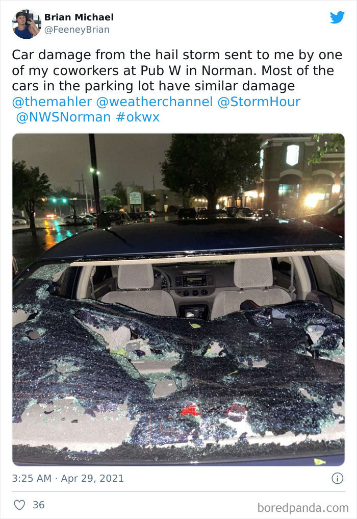 ‘Gorilla’ Hail Struck Texas And Oklahoma Last Night, And This Is How It Looked (30 Pics) ‘Gorilla’ Hail Struck Texas And Oklahoma Last Night, And This Is How It Looked (30 Pics)