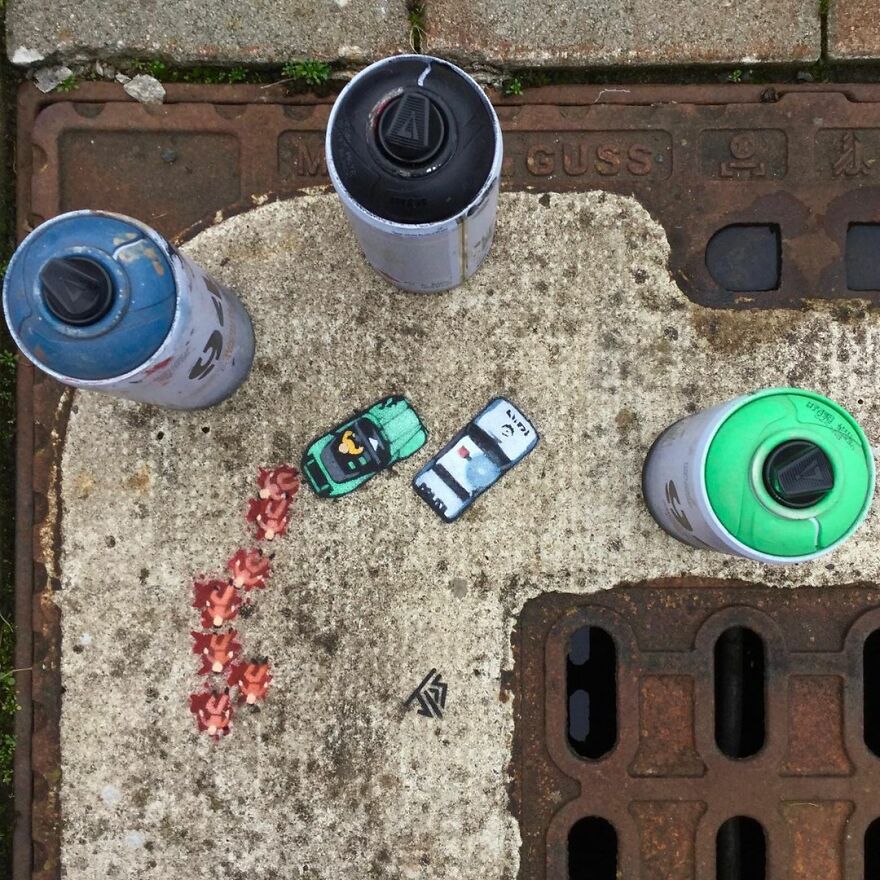 Artist Makes Streets Less Boring By Making Graffiti That Interacts With The Surroundings (30 New Pics) Artist Makes Streets Less Boring By Making Graffiti That Interacts With The Surroundings (30 New Pics)