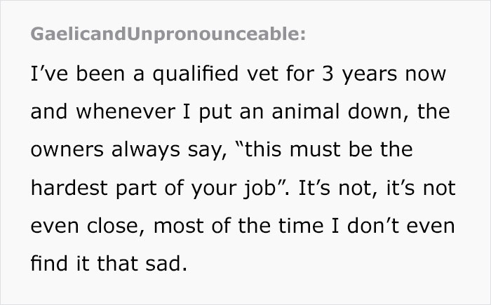 Vet Shares That There Are More Emotionally Draining Things In Their Job Than Putting Animals To Sleep