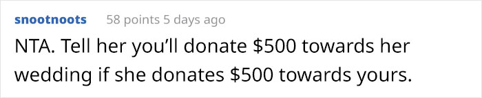 Woman Refuses To Contribute $500 To Fund Her Cousin’s Wedding, Family Drama Ensues Woman Refuses To Contribute $500 To Fund Her Cousin’s Wedding, Family Drama Ensues