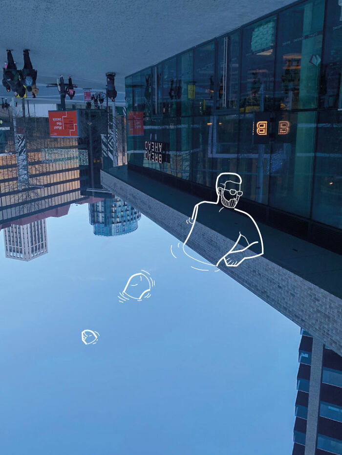 I Take The Pictures Around London And Make Illustrations On Top Of Them To Transform Them Into Something New (12 Pics) I Take The Pictures Around London And Make Illustrations On Top Of Them To Transform Them Into Something New (12 Pics)