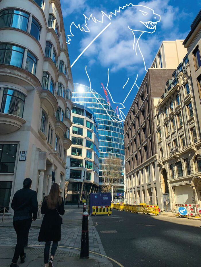 I Take The Pictures Around London And Make Illustrations On Top Of Them To Transform Them Into Something New (12 Pics) I Take The Pictures Around London And Make Illustrations On Top Of Them To Transform Them Into Something New (12 Pics)