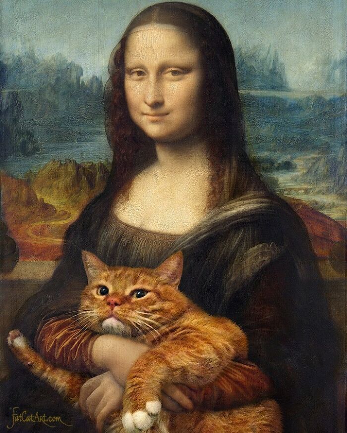 Owner Puts Her Fat Ginger Cat Into Famous Paintings, And The Result Is Hilarious (15 Pics) Owner Puts Her Fat Ginger Cat Into Famous Paintings, And The Result Is Hilarious (15 Pics)