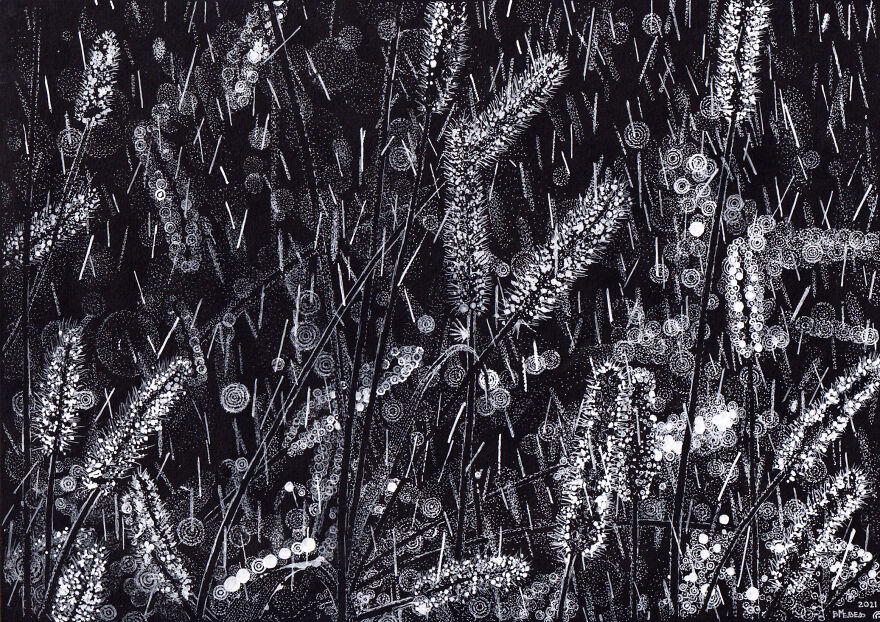 My White Gel Pen Drawings My White Gel Pen Drawings