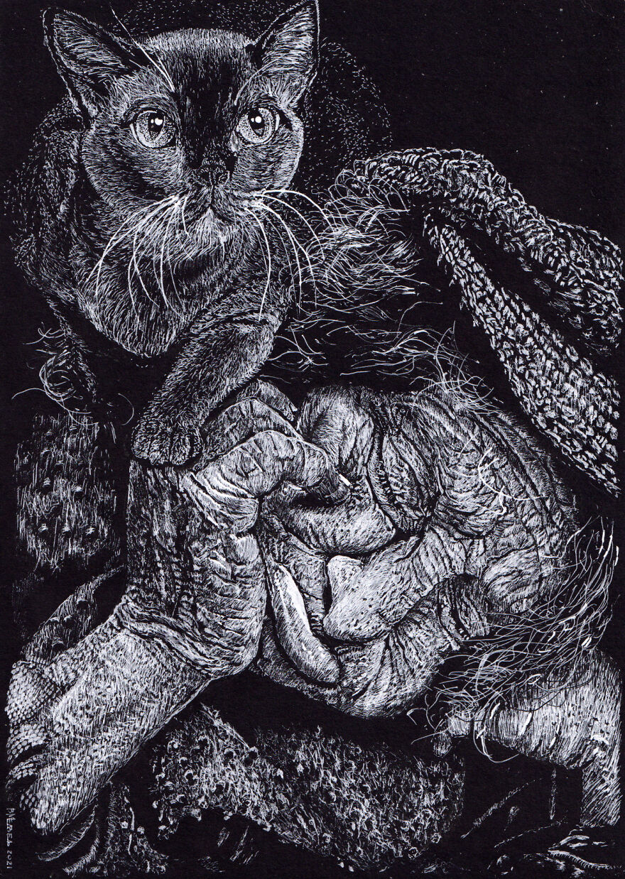 My White Gel Pen Drawings My White Gel Pen Drawings