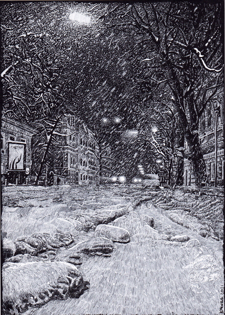 My White Gel Pen Drawings My White Gel Pen Drawings