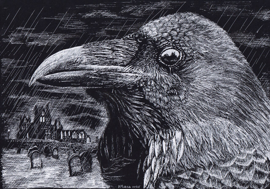 My White Gel Pen Drawings My White Gel Pen Drawings