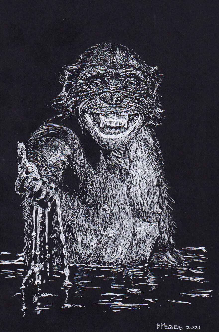 My White Gel Pen Drawings My White Gel Pen Drawings