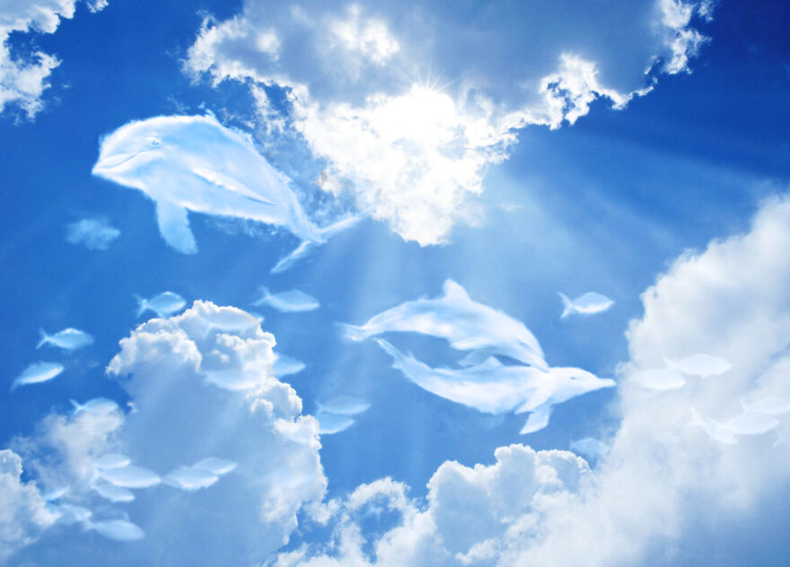 Designers Were Challenged To Photoshop Clouds To Look Like Something Else, And They Delivered (71 Pics)