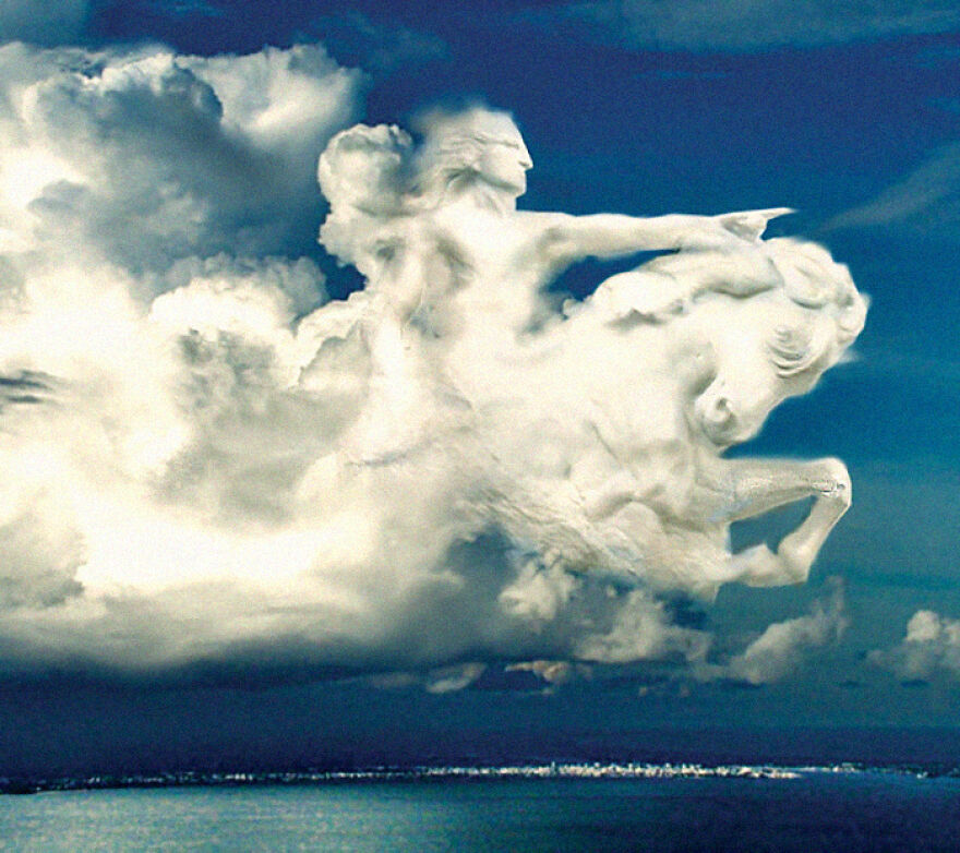 Designers Were Challenged To Photoshop Clouds To Look Like Something Else, And They Delivered (71 Pics)