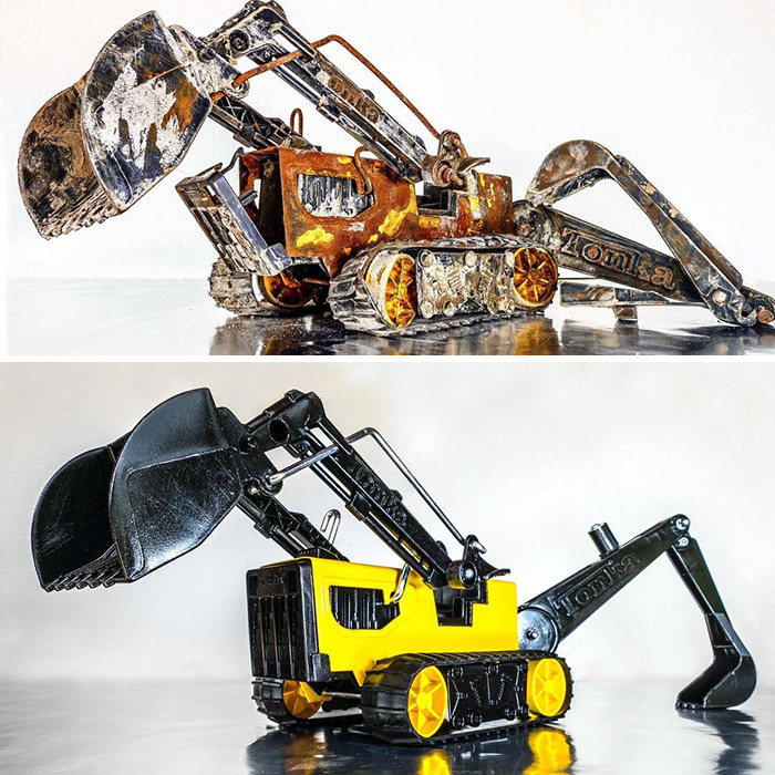 Artist Fully Restores Rusty And Abandoned Car Models, And Here Are His Best 17 Works Artist Fully Restores Rusty And Abandoned Car Models, And Here Are His Best 17 Works
