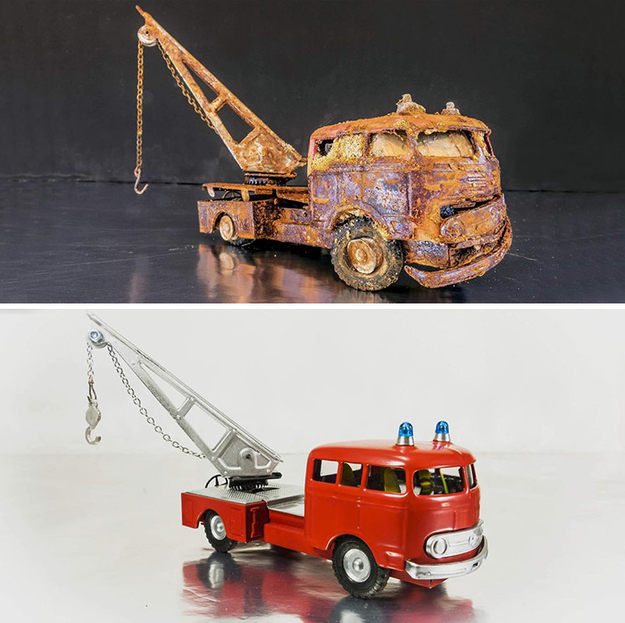 Artist Fully Restores Rusty And Abandoned Car Models, And Here Are His Best 17 Works Artist Fully Restores Rusty And Abandoned Car Models, And Here Are His Best 17 Works