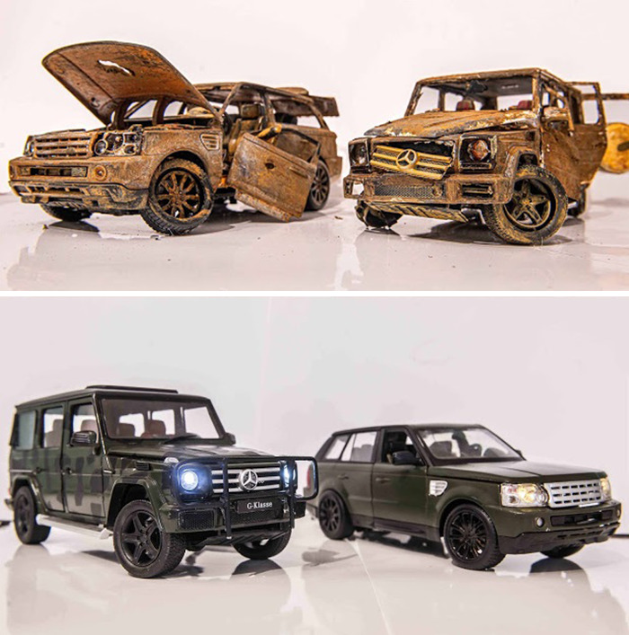 Artist Fully Restores Rusty And Abandoned Car Models, And Here Are His Best 17 Works Artist Fully Restores Rusty And Abandoned Car Models, And Here Are His Best 17 Works