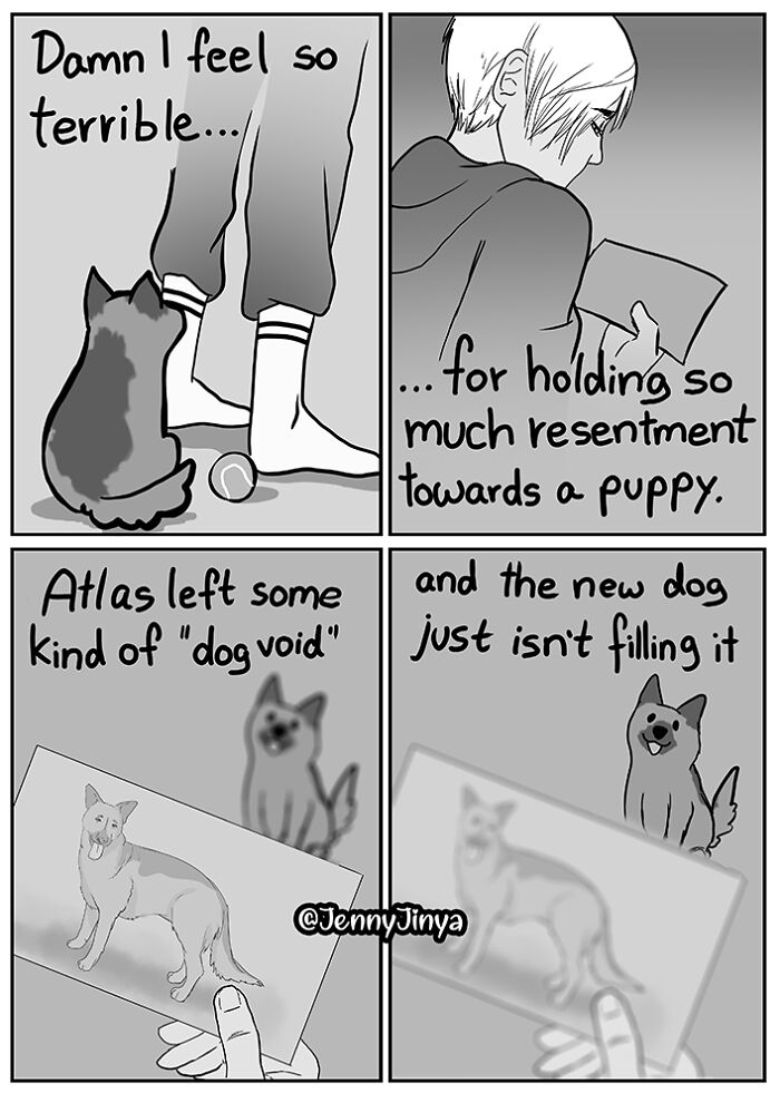 Artist Who Makes People Cry With Her Comics Released A Sequel To ‘Little Fish’ About The Spirit Of A Dog Visiting Its Owner Who Got A New Puppy Artist Who Makes People Cry With Her Comics Released A Sequel To ‘Little Fish’ About The Spirit Of A Dog Visiting Its Owner Who Got A New Puppy