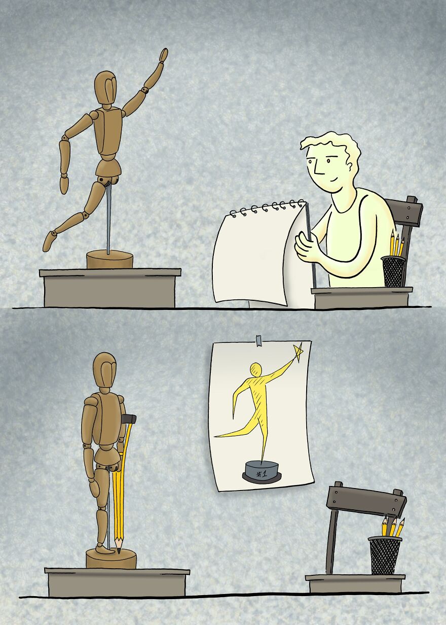 I’m Cem Çevikayak, And Here Are My Cartoons Of A Yellow Pencil And Pop Culture I’m Cem Çevikayak, And Here Are My Cartoons Of A Yellow Pencil And Pop Culture