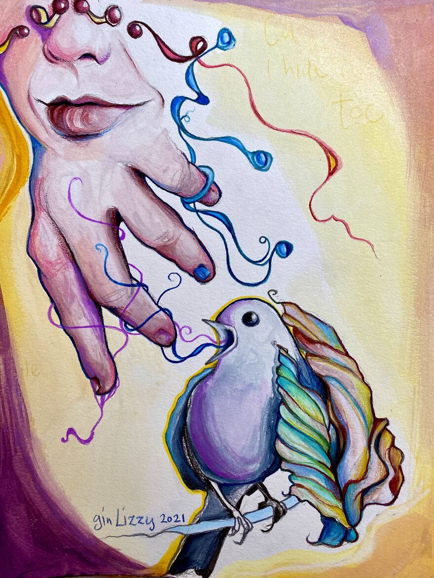 I Hear Or Feel Colors In Music, So I Made 7 Paintings, Each While Listening To One Song On Repeat I Hear Or Feel Colors In Music, So I Made 7 Paintings, Each While Listening To One Song On Repeat