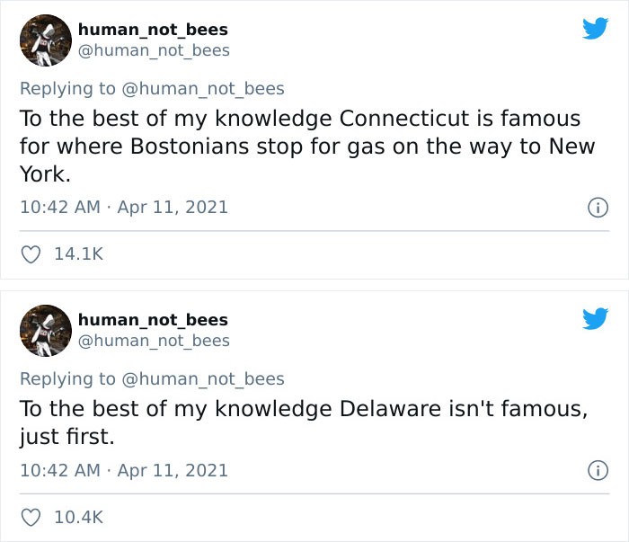 People Are Cracking Up Over This Thread Where A British Person Lists 50 American States And What They’re Famous For People Are Cracking Up Over This Thread Where A British Person Lists 50 American States And What They’re Famous For