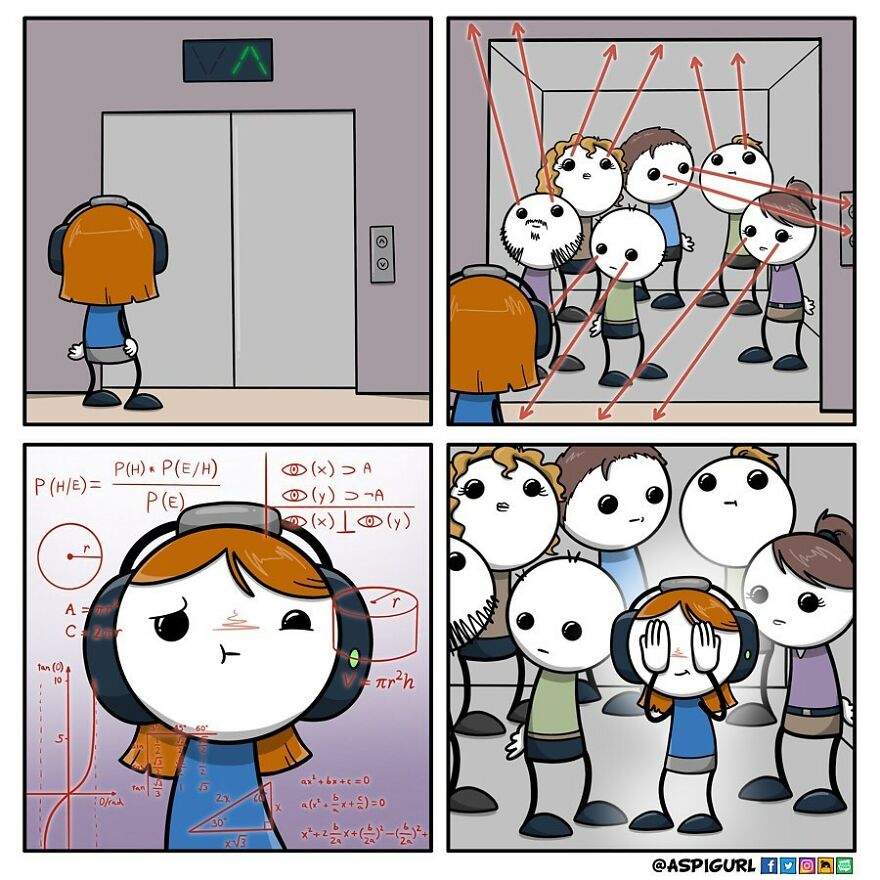 Autistic Artist Illustrates Her Daily Reality In 50 Comics Autistic Artist Illustrates Her Daily Reality In 50 Comics