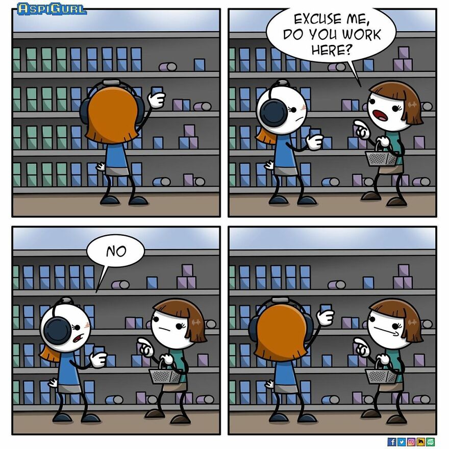 Autistic Artist Illustrates Her Daily Reality In 50 Comics Autistic Artist Illustrates Her Daily Reality In 50 Comics