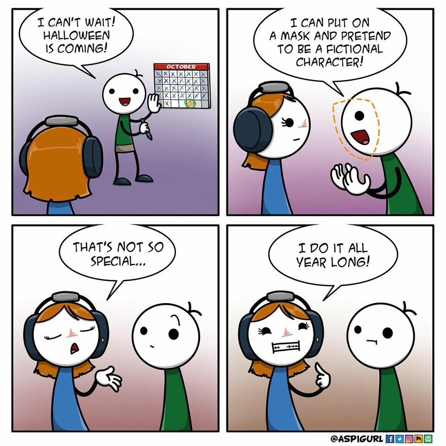 Autistic Artist Illustrates Her Daily Reality In 50 Comics Autistic Artist Illustrates Her Daily Reality In 50 Comics