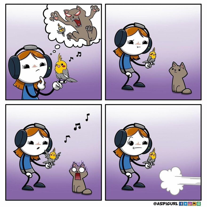 Autistic Artist Illustrates Her Daily Reality In 50 Comics Autistic Artist Illustrates Her Daily Reality In 50 Comics